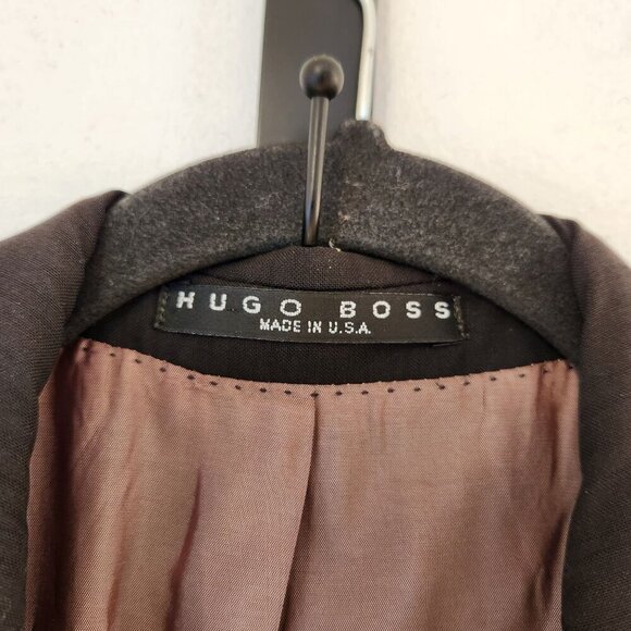 Hugo Boss Black Wool Blazer Jacket Suit Jacket Two Button Closure Men's 38R - Picture 6 of 11